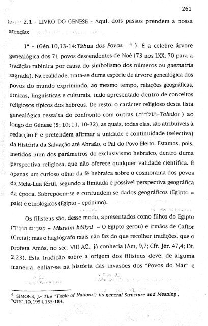 hebreus e filisteus na terra de canaã - Repositório Aberto da ...