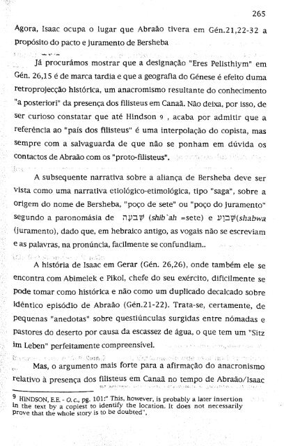 hebreus e filisteus na terra de canaã - Repositório Aberto da ...