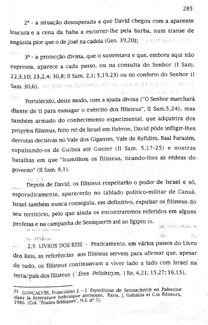 hebreus e filisteus na terra de canaã - Repositório Aberto da ...