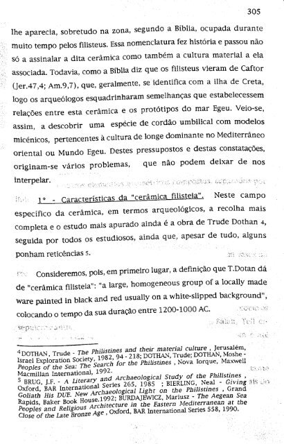 hebreus e filisteus na terra de canaã - Repositório Aberto da ...