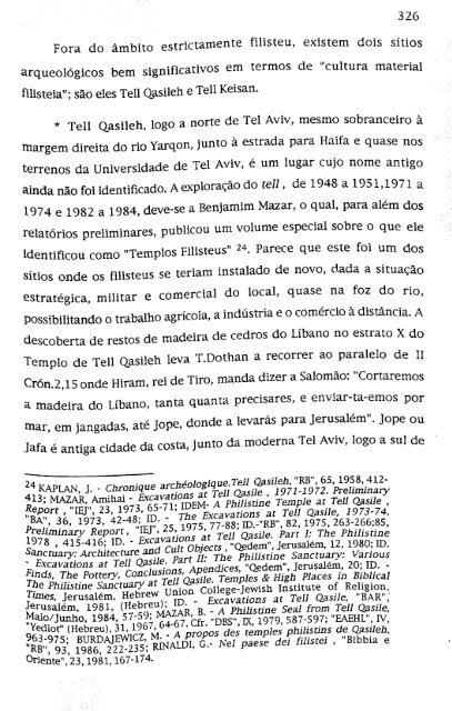 hebreus e filisteus na terra de canaã - Repositório Aberto da ...