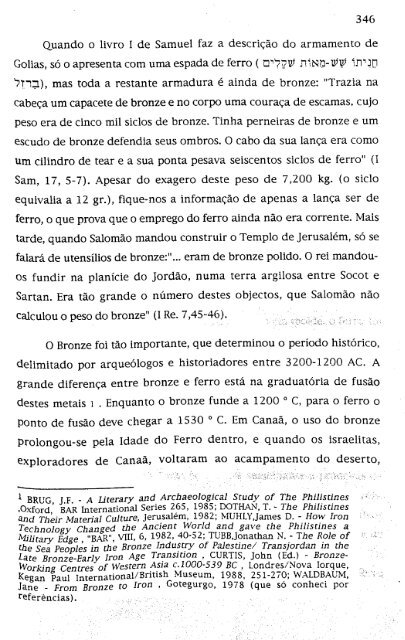 hebreus e filisteus na terra de canaã - Repositório Aberto da ...