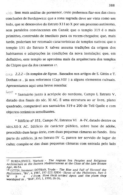 hebreus e filisteus na terra de canaã - Repositório Aberto da ...