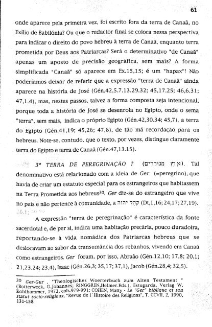 hebreus e filisteus na terra de canaã - Repositório Aberto da ...