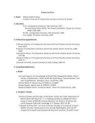 CURRICULUM VITAE - Research - Brown University