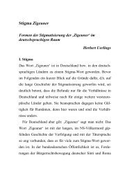 1. Herbert Uerlings (Trier): Stigma Zigeuner. Formen der ... - Reviste