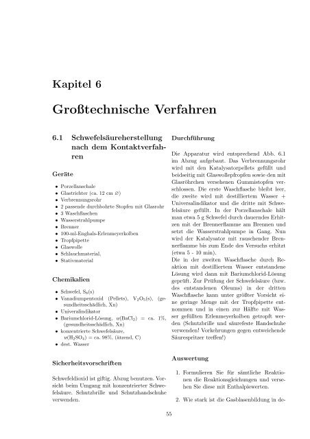 Skript zum AC-Teil - Anorganische Chemie, AK Röhr, Freiburg