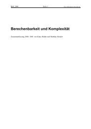 Berechenbarkeit und Komplexität - S-Inf