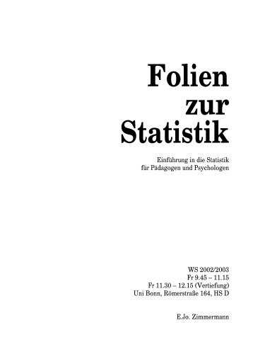 1 Deskriptive Statistik - S-Inf