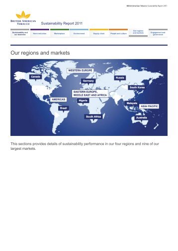 Our regions and markets section 1256 KB - British American Tobacco