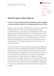 Pressemitteilung als pdf - Sabu - Schuh und Marketing GmbH