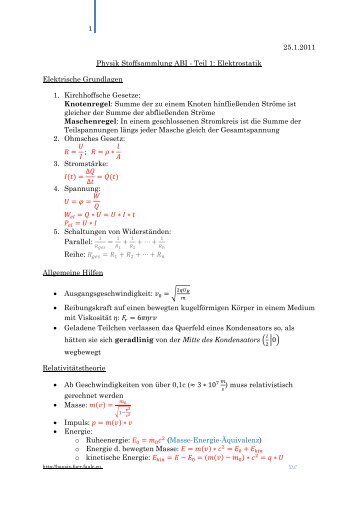 Physik.1-Elektrostat.. - Funpic.de