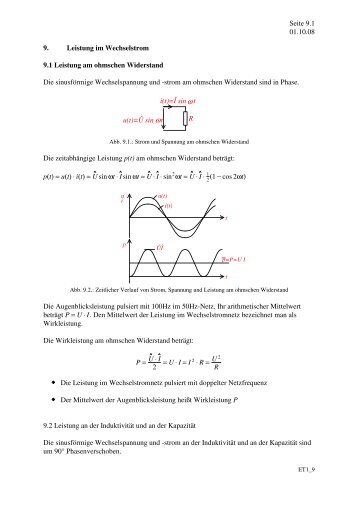 9. Leistung im Wechselstrom - schmidt-walter.eit.h-da.d...