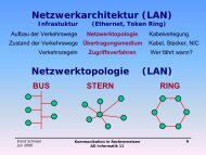 Netzwerkarchitektur (LAN) Netzwerktopologie (LAN) - Ernst Schreier