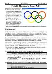 Projekt Olympische Ringe, Teil 1
