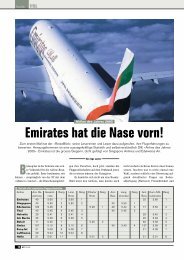 Emirates hat die Nase vorn! - Schweizer Touristik
