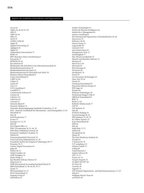 c // mag - Fachzeitschrift für Informationstechnologien, Themenheft: Compliance