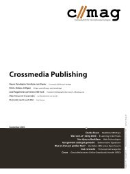 c // mag - Fachzeitschrift für Informationstechnologien, Themenheft: Crossmedia Publishing