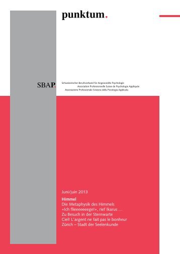 punktum Juni 2013 (PDF) - Der SBAP.