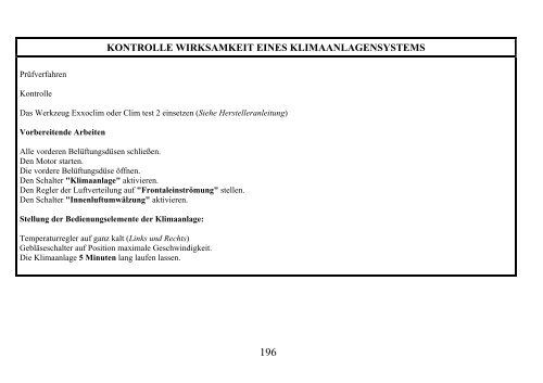 KONTROLLE WIRKSAMKEIT EINES KLIMAANLAGENSYSTEMS