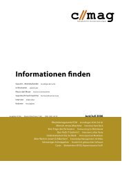 c // mag - Fachzeitschrift für Informationstechnologien, Themenheft: Informationen finden