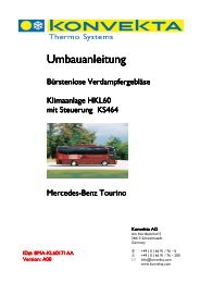 Umbauanleitung buerstenlose Geblaese BMA ... - KONVEKTA AG