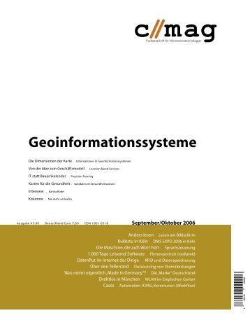 c // mag - Fachzeitschrift für Informationstechnologien, Geoinformationssysteme