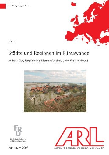 Städte und Regionen im Klimawandel - Publikationen - ARL