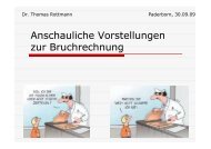 Anschauliche Bruchrechnung 1 nach Dr. Thomas Rottmann - Sinus