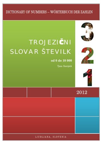 TROJEZIęNI SLOVAR ŠTEVILK - Slovarji.info