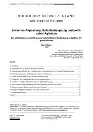 pdf-Version - Sociology of Switzerland