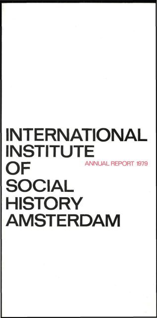 Download Annual Report 1979 International Institute Of Social History