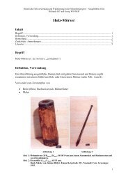 Holz-Mörser - Holzverwendung