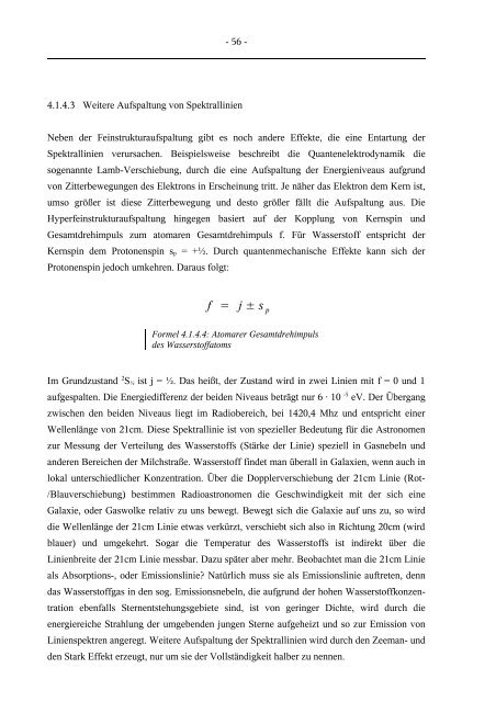 Grundlagen der elementanalytischen Sternspektroskopie - FG ...
