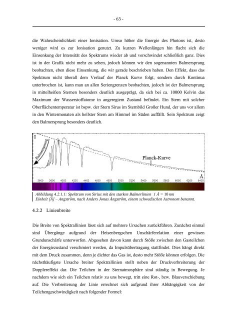 Grundlagen der elementanalytischen Sternspektroskopie - FG ...