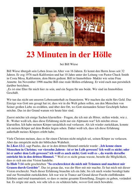 23 Minuten in der Hölle