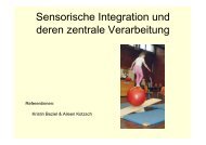 Sensorische Integration und deren zentrale Verarbeitung