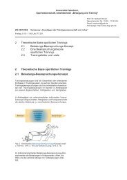 2. theoretische Basis sportl. Trainings.indd - Universität Paderborn