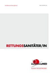 RETTUNGSSANITÄTER/IN - Incentive med