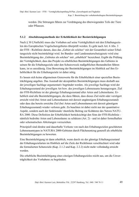 FFH-Studie - Stadtentwicklung - Hansestadt LÜBECK
