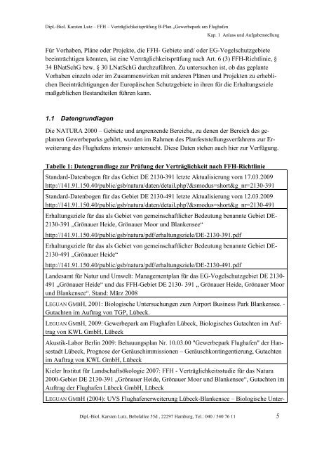 FFH-Studie - Stadtentwicklung - Hansestadt LÜBECK