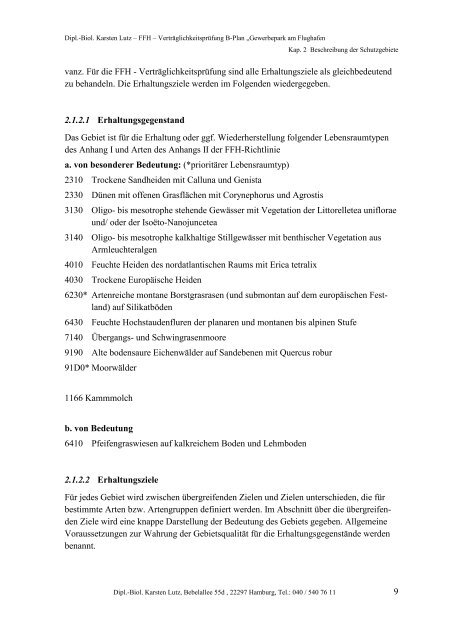 FFH-Studie - Stadtentwicklung - Hansestadt LÜBECK