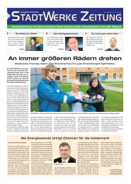 An immer größeren Rädern drehen - Stadtwerke Prenzlau GmbH