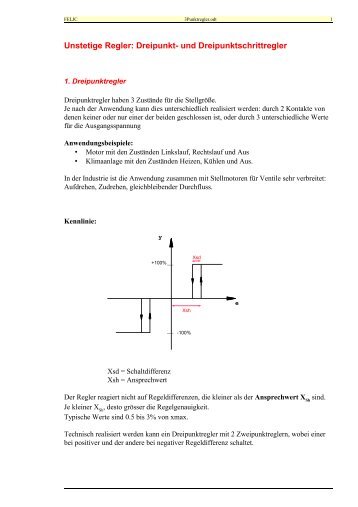 Dreipunktregler, Dreipunktschrittregler