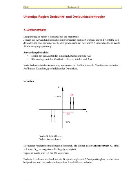 Dreipunktregler, Dreipunktschrittregler