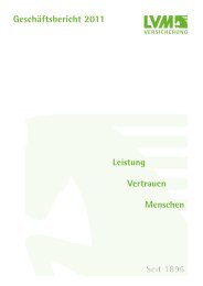 Geschäftsbericht 2011 (PDF) - LVM Versicherung