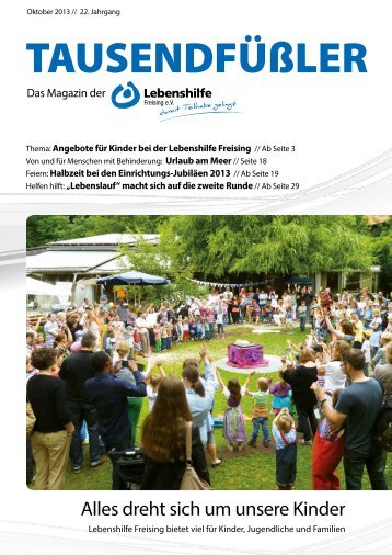  2013 Oktober / Lebenshilfe Freising / Tausendfüßler-Magazin