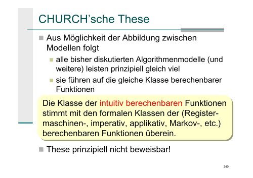 Ausdrucksfähigkeit der Alg.-Modelle