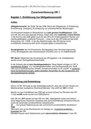 Schkg Zusammenfassung Studentische Organisationen Uni Luzern