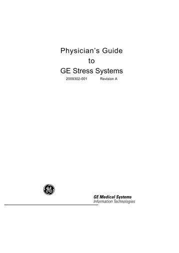 Physician's Guide to GE Stress Systems